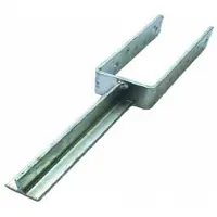Intergard U-pergoladrager RVS paalhouder 91mm