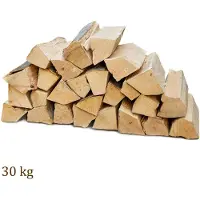 Flameup Brandhout, 30 kg voor kachels, open haarden, vuurkorven en barbecues, beukenhout, 25 cm,