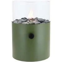 Cosi Fires Cosiscoop XL gaslantaarn Ø20,5x30 cm - mosgreen