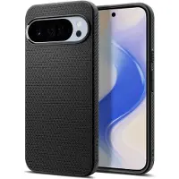 Spigen Liquid Air Hoesje Geschikt voor Google Pixel 10 / 10 Pro - Back Cover Flexibel TPU Matte Zwart