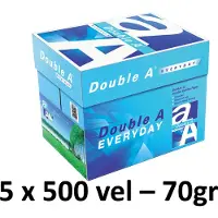 Double A Kopieerpapier Everyday A4 70gr wit 500 vel - 5 stuks