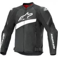 Alpinestars T-GP Plus R V4 Airflow, stoffen jas ,Zwart/Wit ,S