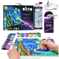 Okto Okro - 3D kunstwerk - Sensory Art - Vincent Van Gogh - The Starry Night - klei artist