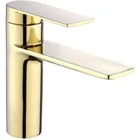 REA Wastafelkraan Storm Gold Low