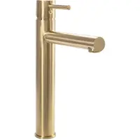 REA Wastafelkraan Tess Gold Brush High