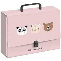 Interdruk Stevige A4 kaart met handvat 'Friends GIRLS' - 8cm breed
