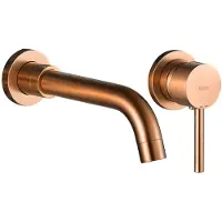 REA Inbouw Wastafelkraan Lungo Long Copper Brush + Box