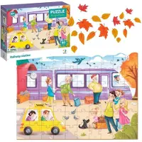 Dodo Trein Station Puzzel 60 Stukken voor Kinderen vanaf 4 Jaar
