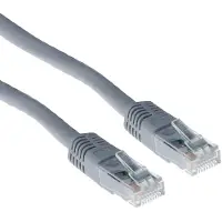 ACT 10.00m Cat6a UTP, 10 meter, Cat6a, U/UTP (UTP), RJ-45, RJ-45, grijs