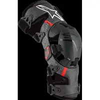 Alpinestars Supertech RK-10 Plasma Kniebrace Set Zwart Rood Maat S