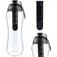 Dafi Zwarte waterfilterfles 0,3 liter + filter
