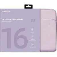 Innostyle Omniprotect Slim Laptoptas Dames - Laptophoes 15 6 / 16 inch - Waterdicht - Paars