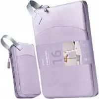 Innostyle Set Laptoptas Dames - Laptophoes 15 6 / 16 inch - Waterdicht - Gadgetkoffer - Paars
