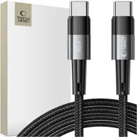 Tech-Protect ULTRABOOST USB-C-kabel, PD60W/3A, 200 cm, grijs