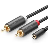 UGREEN 3.5mm Audio Jack Female to 2RCA male cable