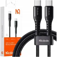 Mcdodo USB-C naar USB-C kabel, CA-5640, 60W, 0,2 meter (zwart)
