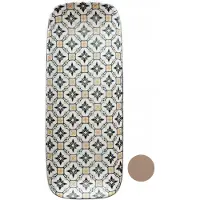 MPLCo Keramieken Serveerschaal Beige Mozaïek 32 cm