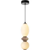 ITALUX Balos LED hanglamp, zwart, 12W, 1500lm