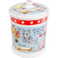 Blond Amsterdam voorraadpot hond 16x16x22,5 cm