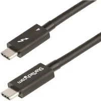 StarTech.com 50cm Thunderbolt 4 Kabel, 40Gbps, 100W PD, 4K/8K Video, Intel-Certified Thunderbolt Kabel, Compatibel met USB4/Thunderbolt 3/USB 3.2/USB Type-C/DisplayPort