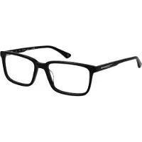 Hackett HEK1303 53/17/145 Glanzend solide zwart Acetaat MAN HEK1303