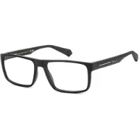 Polaroid PLD D532 57/17/140 Matte zwarte polyamide monturen UNISEX PLD D532