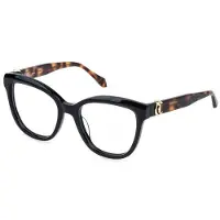 Just cavalli VJC128V 53/19/140 Zwarte Glanzende Acetaat Bril Vrouw VJC128V