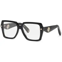 Philipp Plein Bril VPP192 55/15/140 Glanzend Zwart Acetaat VROUW VPP192