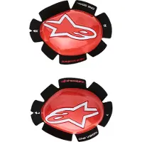 Alpinestars GT Tech, knie schuivers ,Rood/Wit ,Een maat
