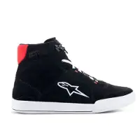 Alpinestars Chrome, schoenen ,Zwart/Wit/Neon-Rood ,11.5 US