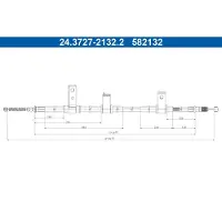 Ate 24.3727-2132.2 Handremkabel