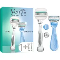 Gillette venus Duo - Intimate voor intieme zone scheersysteem + Pro Comfortglide Sensitive scheersysteem
