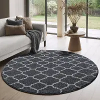 Muratap Rond boho klasik | laagpolig vloerkleed | modern tapijt | woonkamer, slaapkamer