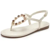 LASCANA Sandalen met riem beige