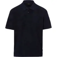 HUGO BOSS Poloshirt BOSS Orange donkerblauw structuur