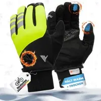 MIVELO THERMO-FIT Winterhandschoenen - Thermisch Fleece & 3M Thinsulate - Geel - Unisex - Maat S