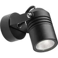 LCD LED buitenwandspot 5019, zwart, IP54 5019, zwart, Aluminium, Modern, LED buitenlamp