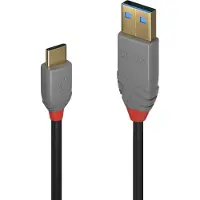 Lindy 36887 USB 2.0 Kabel Typ A/C Anthra Line M/M 2m