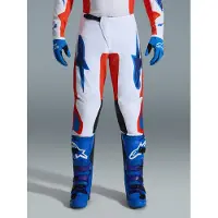 Alpinestars Fluid Grid Crossbroek Oranje/Wit/Blauw 30, Mannen