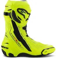 Alpinestars Supertech R Vented, geperforeerde laarzen ,Neon-Geel/Zwart ,41 EU