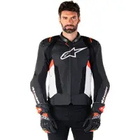 Alpinestars Missile V3 Airflow geperforeerde motorfiets lederen jas Maat