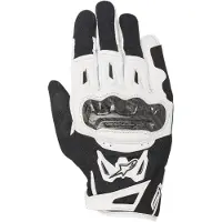 Alpinestars SMX-2 Air Carbon V2 Leren Motorhandschoenen-Zwart/Wit-L