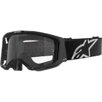 Alpinestars Vision 8 MX ATV MTB Off Road Goggle (Zwart - Heldere Lens)