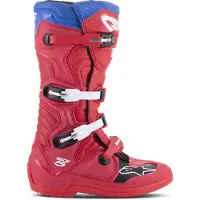Alpinestars Tech 5 Schoenen Licht Rood Donker Rood Blauw Maat US 11
