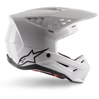 Alpinestars S-M5 Solid Helm Ece 22.06 Wit Glanzend Maat 2XL