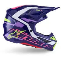 Alpinestars S-M7 Deed Lila Crosshelm Maat L