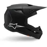 Alpinestars S-M3 Youth Solid Mat Zwart Offroad Helm Maat S