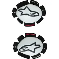 Alpinestars GT Tech, knie schuivers ,Wit/Zwart ,Een maat