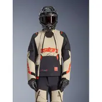 Alpinestars Harok Pro, textieljas DrystarXF ,Zwart/Wit/Rood ,XL