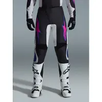 Alpinestars Fluid Grid Crossbroek Zwart/Grijs/Lila 34 Mannen